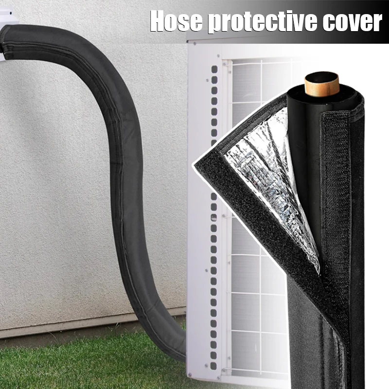 Pipe Wrap Air Conditioner Pipe Insulation Cover 3-Layer Exhaust Hose Wrap Air Conditioner Accessory For Daily Pool RV Home Heat