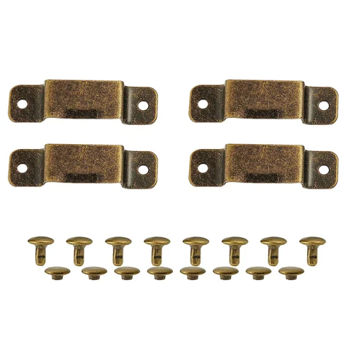 빈티지 금속 줄자 클립, 측정 행어 캐리어, 가죽 도구 허리 포켓 백 클립, 휴대용 도구 가방 거치대, 4 개  Best5