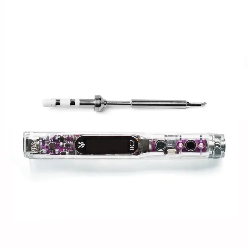 HGLRC RC2 Portable Soldering Iron Pen, 3‑6S Lipo & PD Power Input, Adjustable Temperature for RC FPV Quad Field Soldering Work