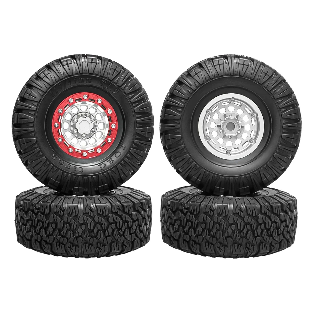 RC 1.9-inch four-piece set of aluminum double-wheel hub/tire with adjustable offset, suitable for SCX10 TRX4 90046 D90 h12y
