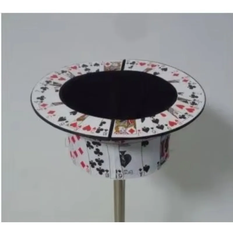 Collapsible Card Top Hat Stand  Magic Trick Stage Magia Props Accessories Comedy Card Close-Up Mentalism Magia Toys