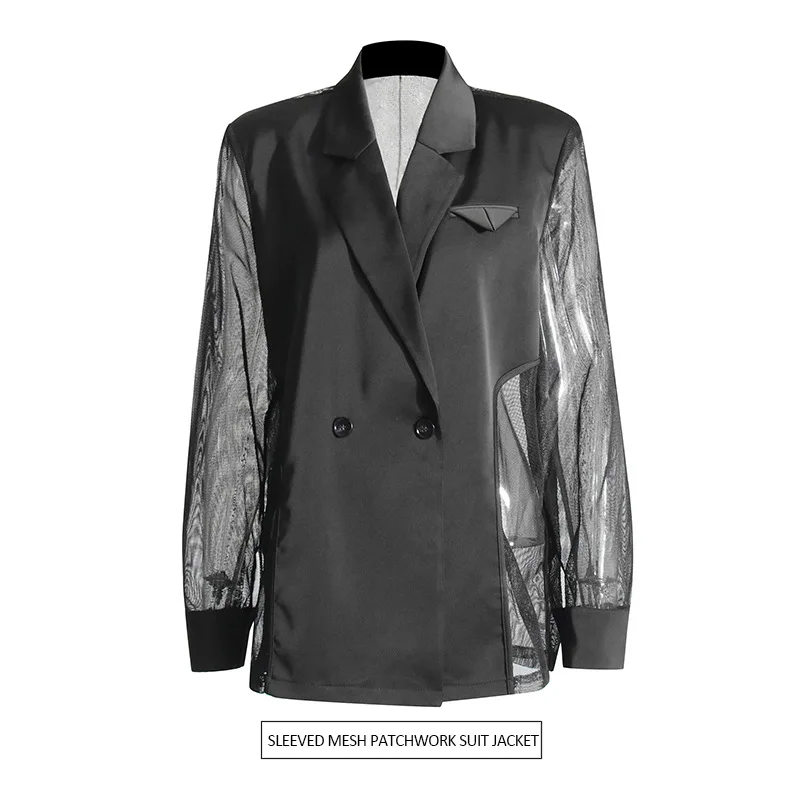 

Summer High-End Australian Personalized Niche Loose Top Blazer Design Splicing Trendy Men's Fashion designer clothing luxe femm