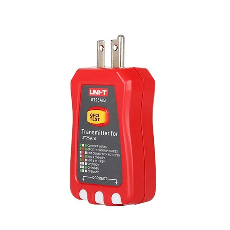 UNI-T UT25A Circuit Breaker Finder Automatic Socket Tester Electrician Diagnostic-Tool With LED Indicator