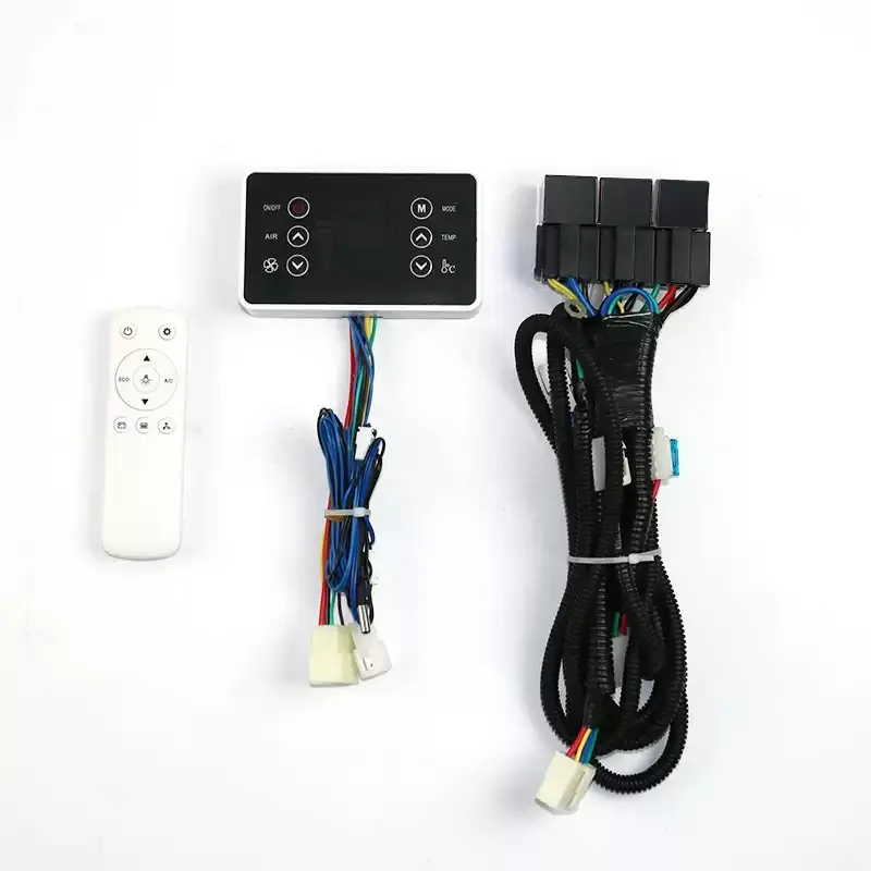 Car Parallel Parking Air Conditioner Modification External Control Panel 12V Evaporator Manual to Automatic Remote Controller24V