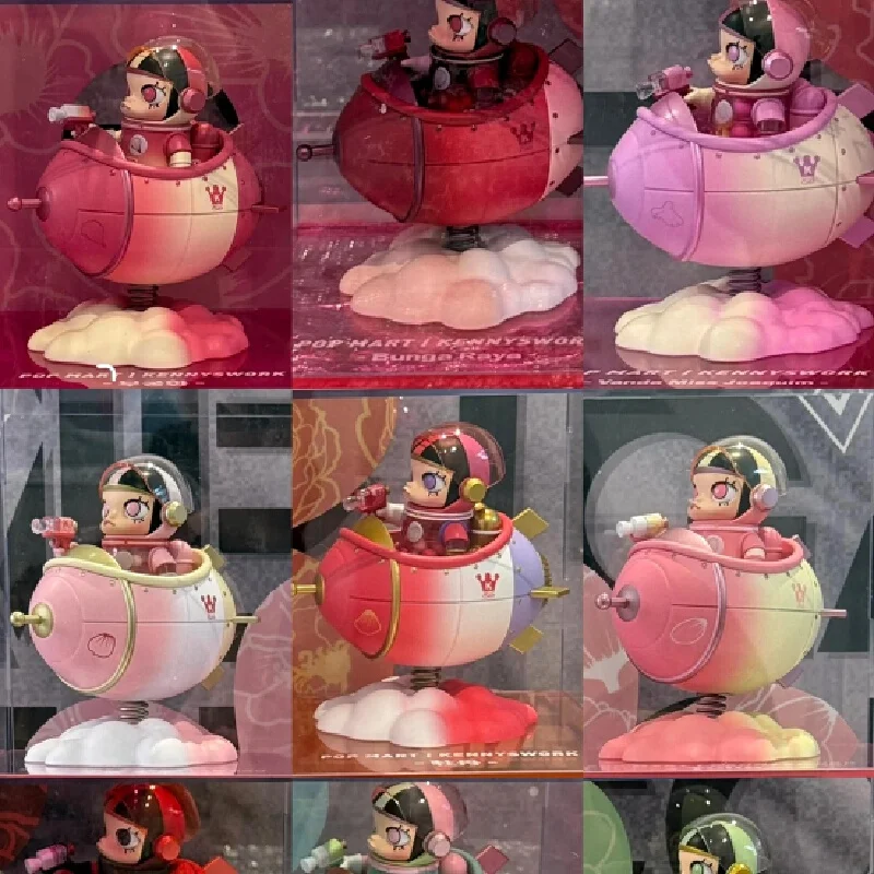 

Genuine Mega Space Molly 100% Blooming Series National Flower Blister Card Action Figures Model Art Decorative Trendy Toy Gift