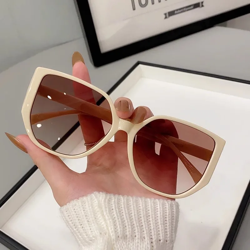 Neue Vintage Quadratische Sonnenbrille für Damen und Herren, Marken-Cat-Eye-Sonnenbrille, Ovale Brillen für Männer und Frauen