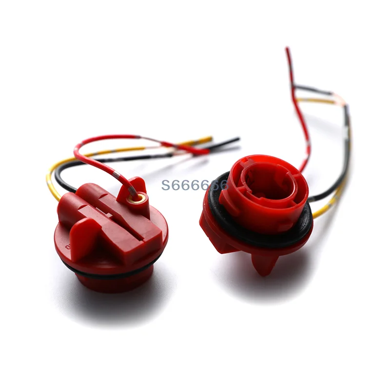 Brake Light/Turn Signal Light Bulb Plastic Car 2 Pcs/lot 1157 Bulb Socket BAY15D Lamp Holder P21/5W Adapter Base Connector