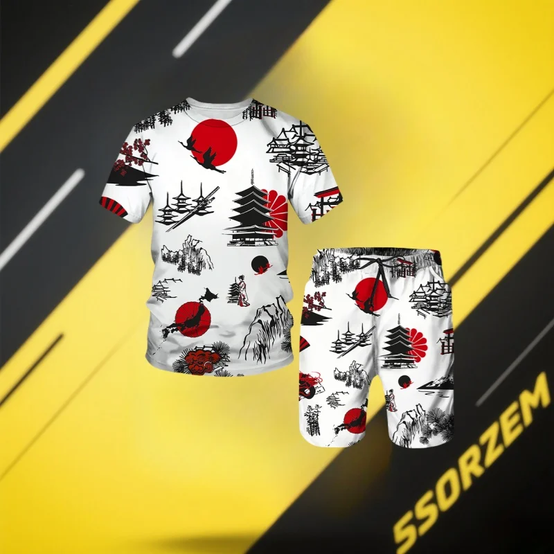 

African Ethnic Tribal Clothing 3D Print Personality Hip Hop Street Short Sleeve Round Neck Men's and Women's Fashion T-shirt Top