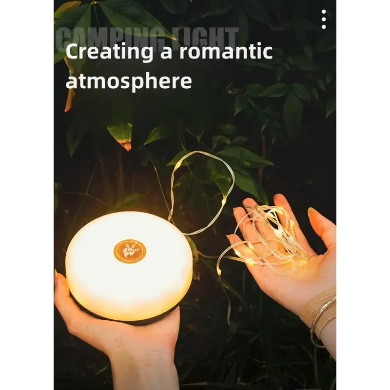 for Portable Camping Lights String with 5 Lighting Modes Durable Waterproof USB Charging
