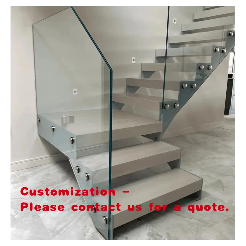 custom.Prima Modern Wooden Stairs Residential Living Room Decor Elegant and Stylish