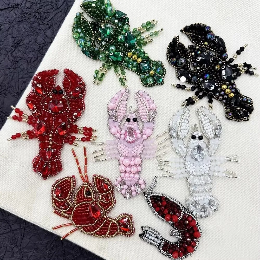 New 3D Embroidered Embroidered Patch Iron-On Sequin Applique Beaded Applique Self-Adhesive Fabric Sticker