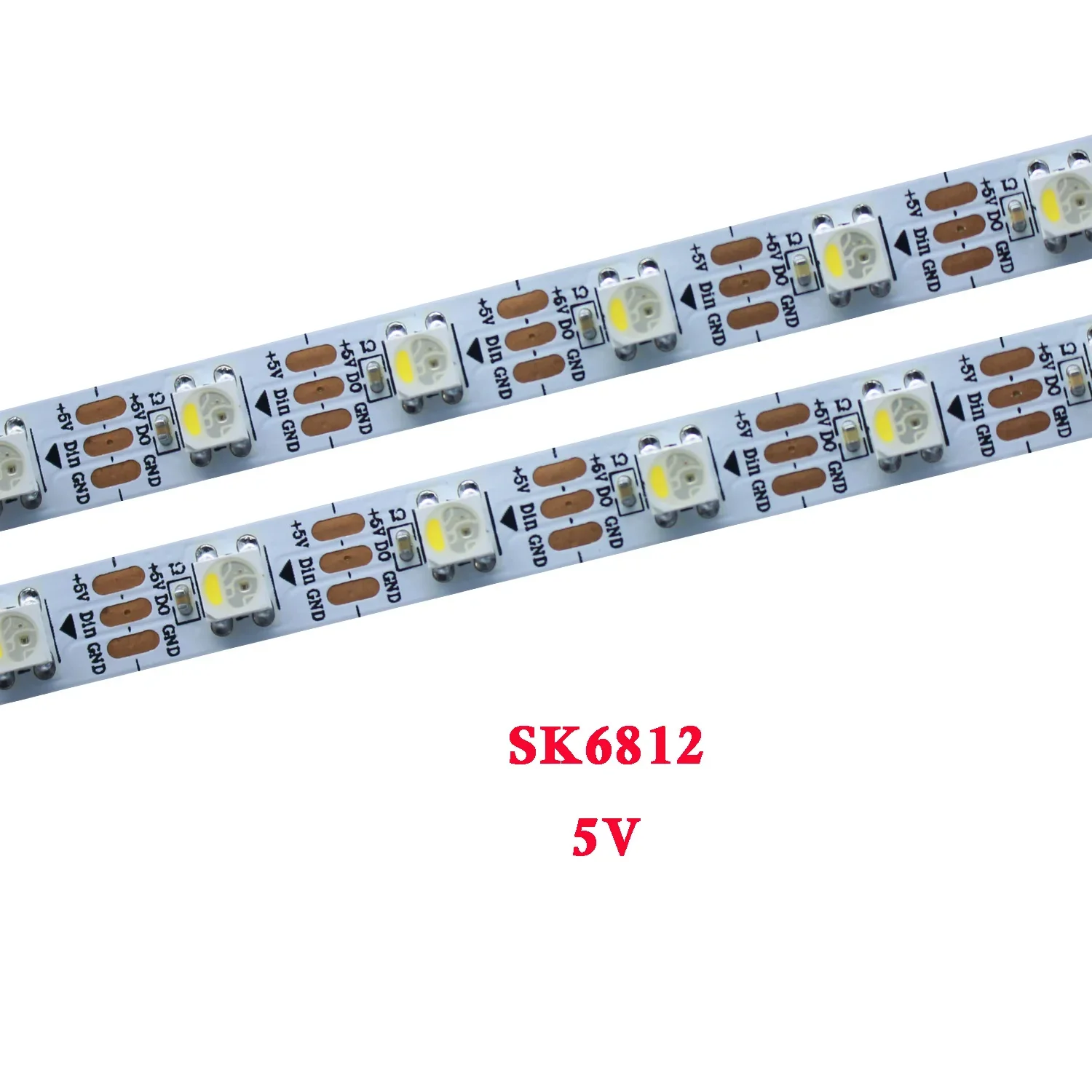 SK6812 5050 RGBW Led Strip Light 4 IN 1 Similar WS2812B 30 60 144 LEDs/m Individual Addressable RGBWW Led Lights IP30 65 67 DC5V