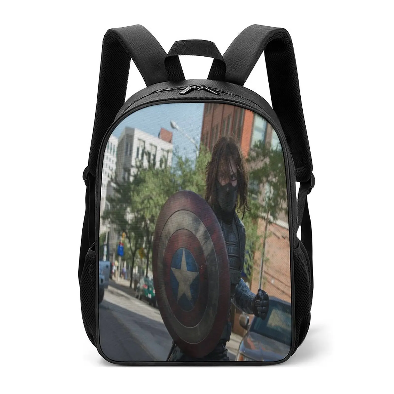 

Classic Winter Soldier Backpack Kids Casual Daypack Lightweight Travel Knapsack-Boy Girl Back to School Book Bag