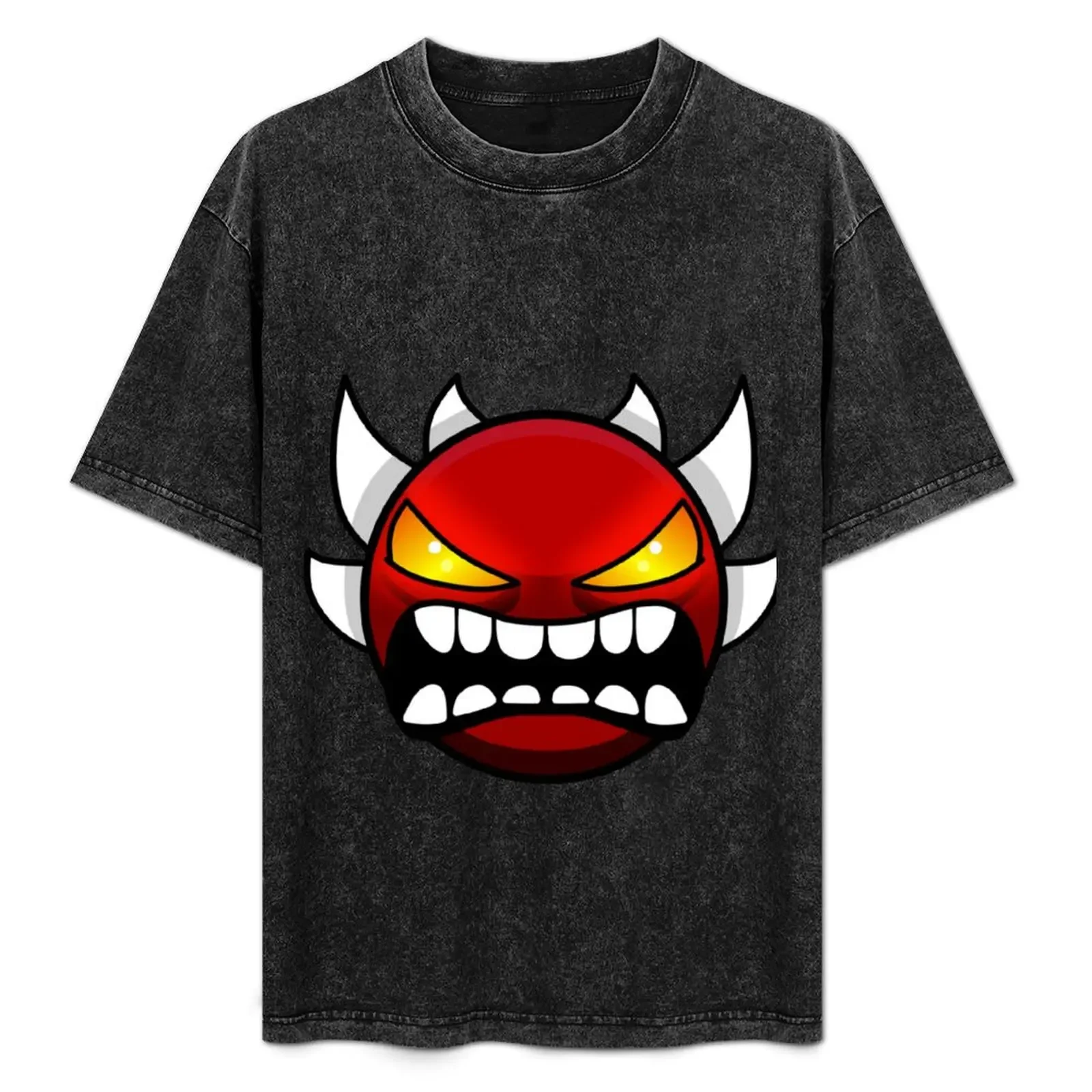 

Geometry dash Extreme demon T-Shirt cheap stuff T-shirts man anime figures clothes for men