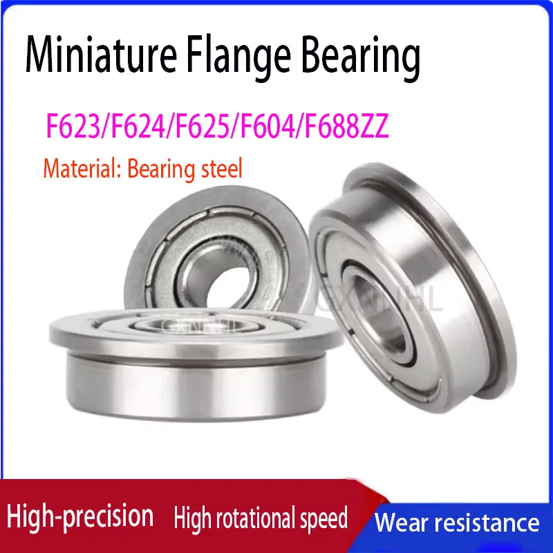 

3D printer accessories with miniature small flange linear bearings F604/623/F624/F625/F625/F688/F688ZZ