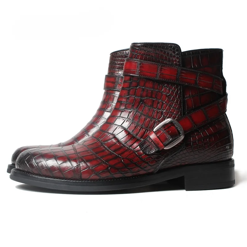 

Crocodile Leather Men Boots Men's Casual Dress Shoes Leisture Durable, Comfortable, Breathable & Stylish