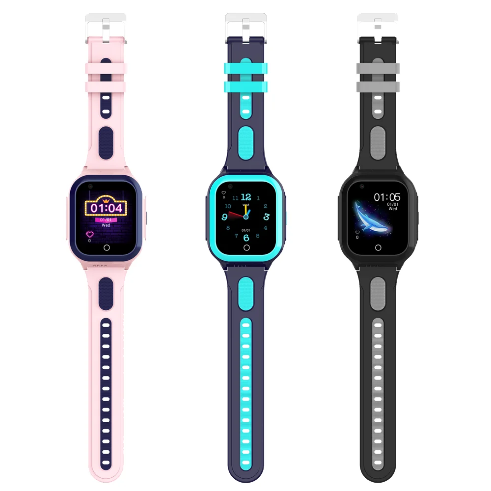 

Waterproof Children AI Voice Wifi LBS GPS Positioning 4G Sim Card Video Chat Call Kids Smart Watch With HD Camera