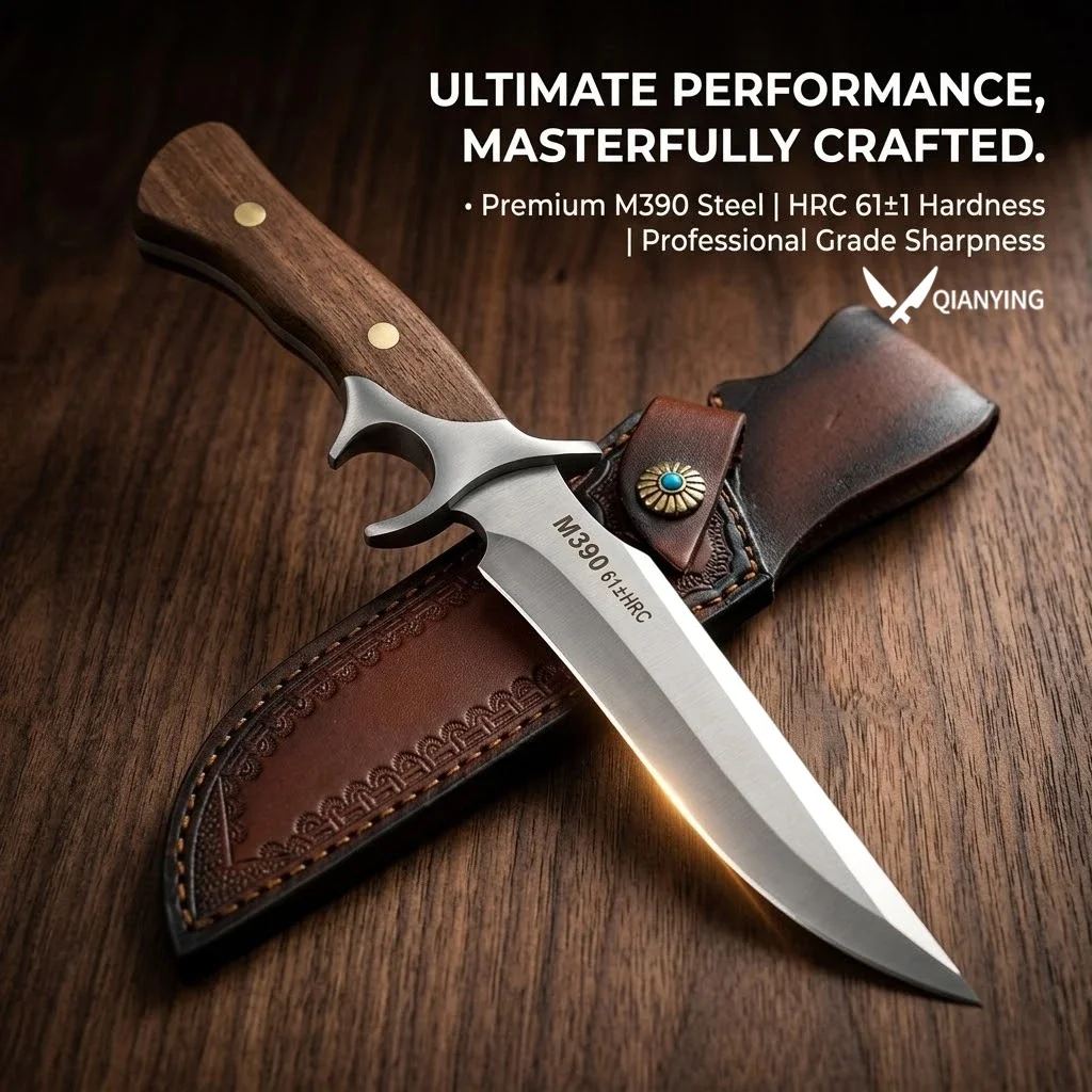 M390 Survival Knife High-hardness Stainless steel Fixed blade with knife set Outdoor Meat Cleaver Camping Portable Pocket knife