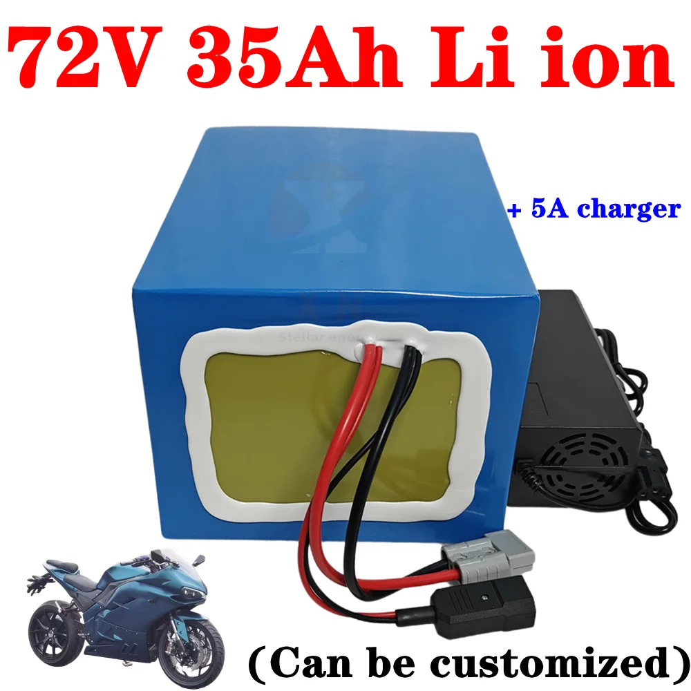 20S 72v 35Ah 30amp XN batteria agli ioni di litio li ion per 2000w 3500w 7000w scooter inverter go cart moto e caricatore 5A