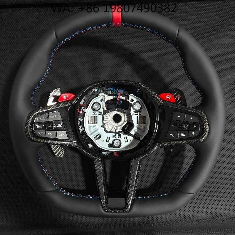 

Carbon Fiber Leather Steering Wheel Custom Sport Modified For Family Sedan And Luxury Auto Interior