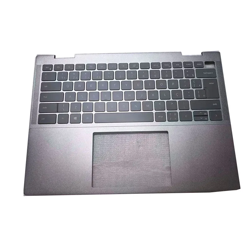 Palmrest With BR Brazilian Portuguese Backlight Backlit Keyboard For Dell Inspiron 7430 2 in 1 Silver Color