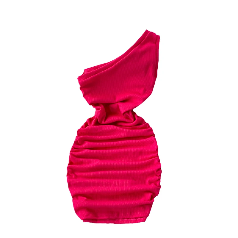 Woman Dress Elastic Bodycon Dresses for Women Skinny Pleated Sexy Vestidos Short Sleeveless Vestido 2026 Spring New