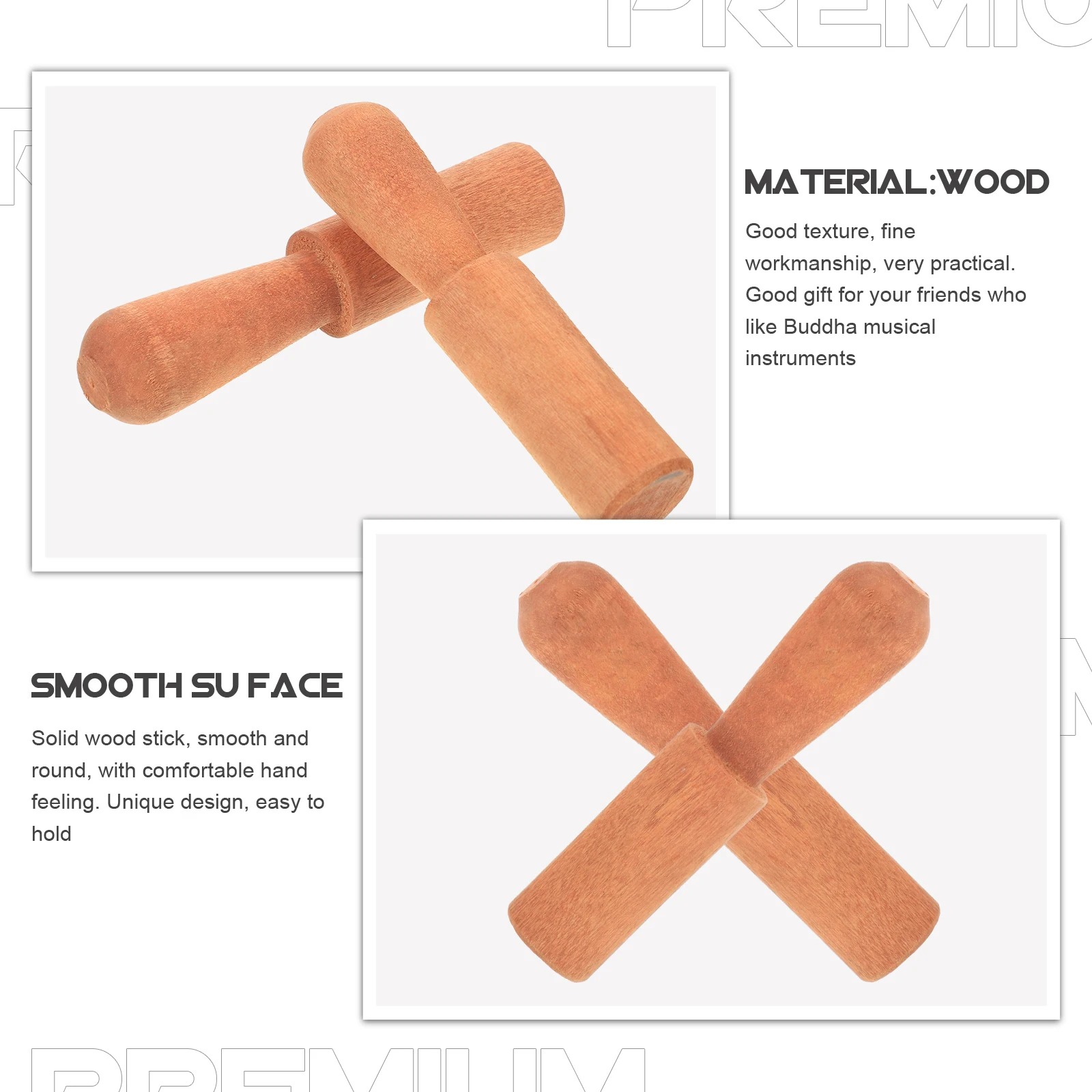 

Meditation Bowl Wooden Stick Small Buddha Sound Striker Mallet for Singing Percussion Tool Tibetan Sticks