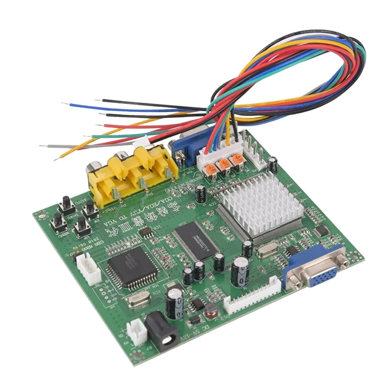 For RGB/CGA/EGA/YUV To VGA HD Video Converter Board HD9800/GBS8200 Multi-Function Convenience Module Easy Install Easy To Use