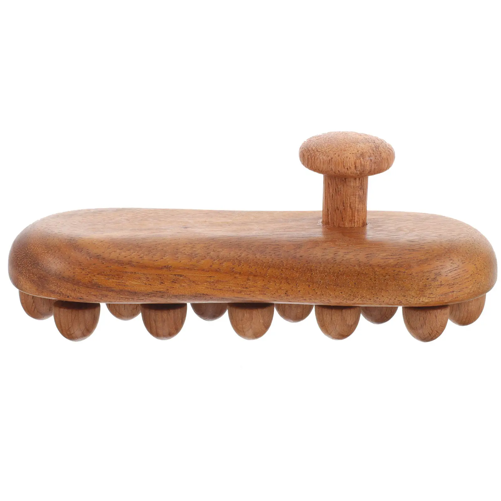 

Wood Acupoint Massage Brush Handheld Body Roller for Neck Back Legs Muscle Relief Circulation Improvement Durable Therapy Tool