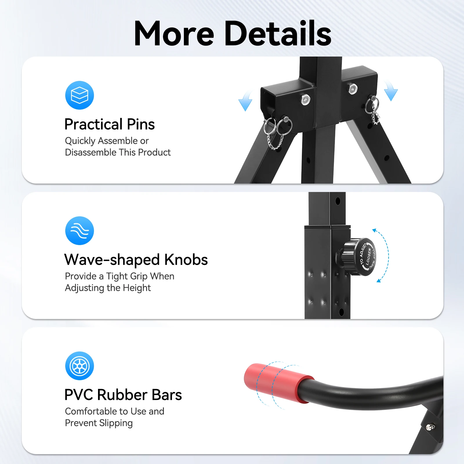 قضيب سحب قابل للتعديل، محطة تدريب متعددة الوظائف قابلة للطي بوزن 200 كجم مع قضبان متوازية لتدريب القوة