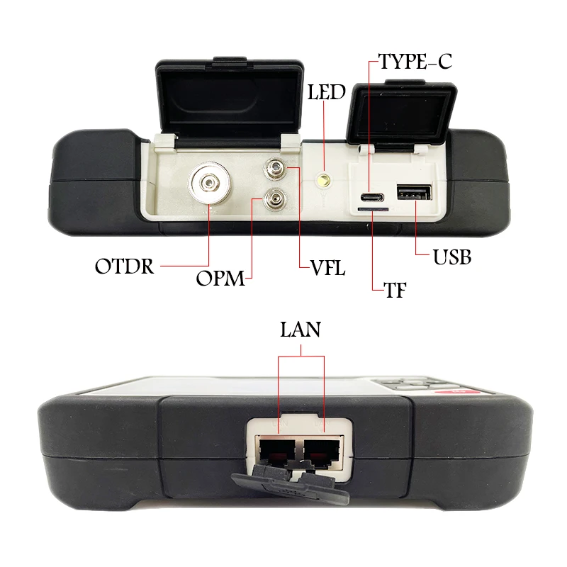NK4300 OTDR Optical Time Domain Reflectometer 1310 1550 1625 1650nm Active Fiber Live Test with 400x Fiber Inspection Microscope