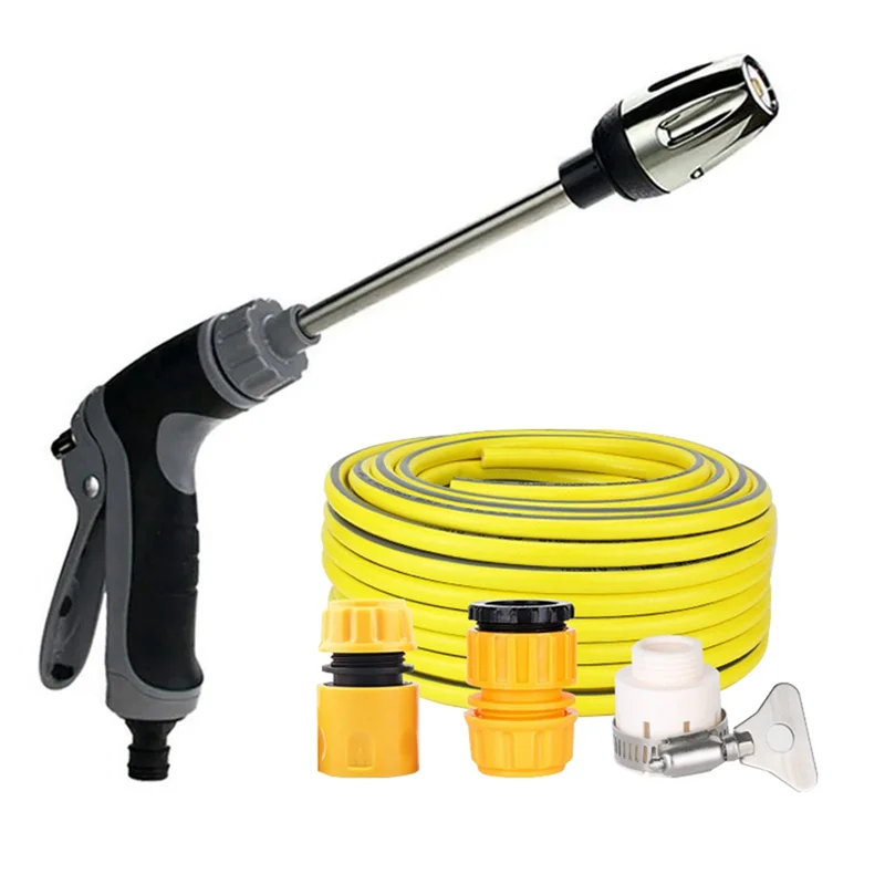 

Водяной пистолет для автомойки высокого давления BB, металлический удлинитель, ручка с резиновым покрытием, идеально подходит для орошения дома и сада