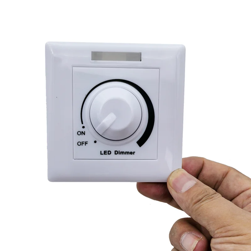 [NEW A09R!】 LED Light Strips Dimmer Switch 86 Type Wall Light Adjustable Brightness Rotary Knob Controller