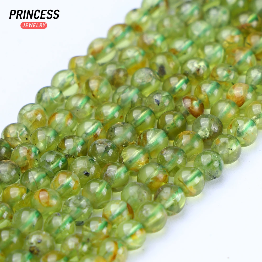 

Natural Green Peridot 3mm 4mm Loose Stone Beads for Jewelry Making Bracelet Necklace DIY Seed Beads Accessories