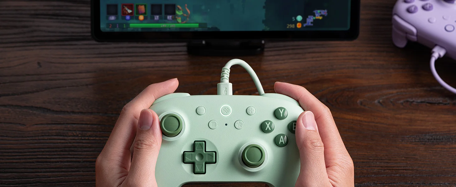 8BitDo Ultimate 2C kabelgebundenes Gamepad, USB-Gamecontroller mit Hall-Effekt-Joystick für PC Windows 10 11 und Android und Raspberry Pi. – Detail 8