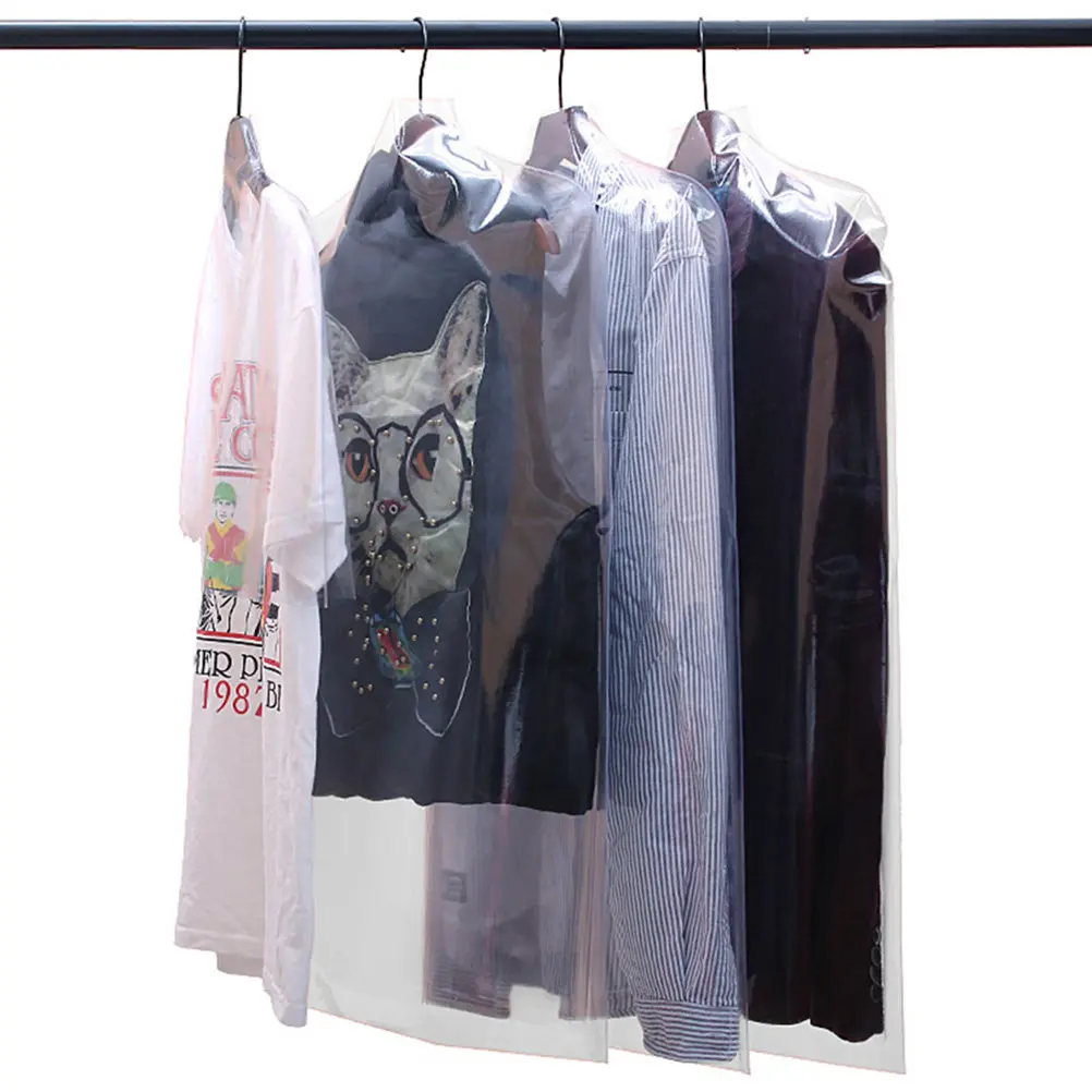 

Набор из 6 прозрачных пылезащитных чехлов для одежды, многоразовые мешки для хранения костюмов, пиджаков, пальто, для гардероба