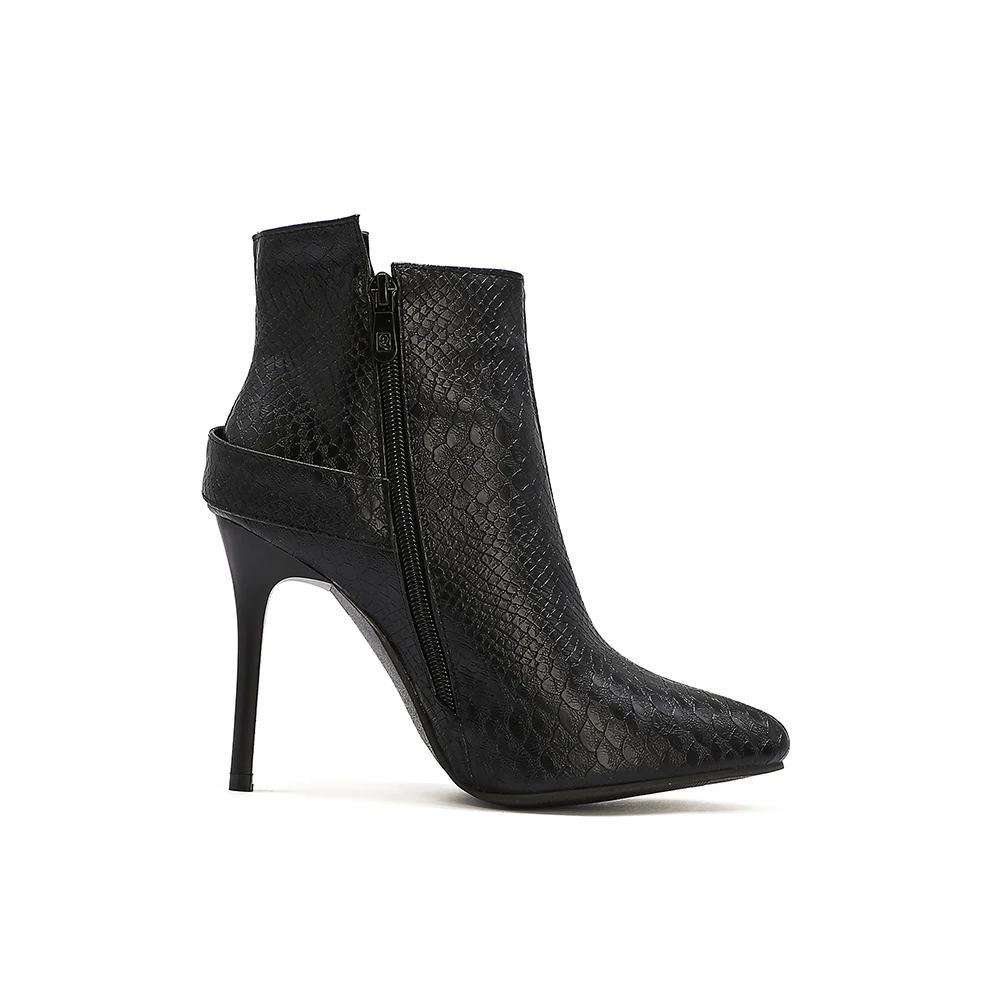 Hot Winter New Sexy Brown Green Women Ankle Boots Fashion Super High Heels Office Lady Shoes Plus Big Size 11 43 45 48