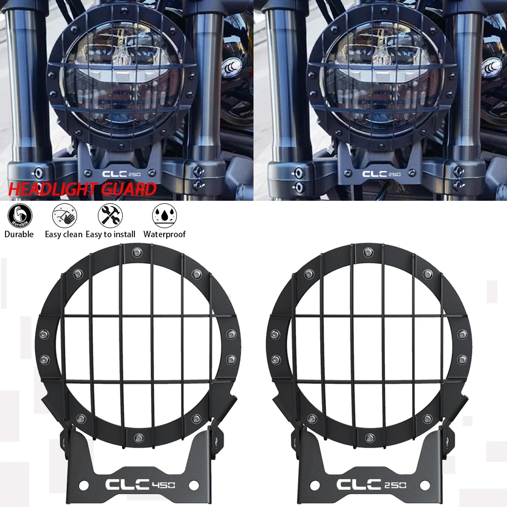 

2025 2026 Motorcycle Headlight Guard Cover Protector Grill For CFMOTO CF MOTO CLC450 Bobber 450 CL-C 2023 CLC 450 bobber 2024