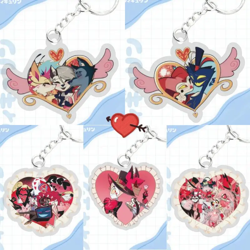 

Акриловый брелок-подвеска в стиле аниме с персонажами Бэлзебуб, Вортекс, Физзаролли, Асмодейс для студенческой сумки, подарок на день рождения