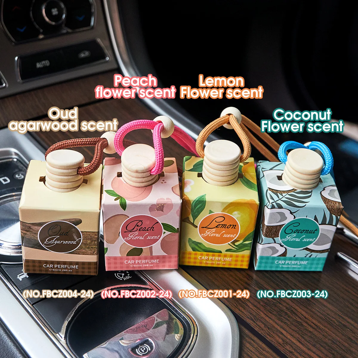  Car Air Freshener Mini Aromatherapy Essential Oil Odor Eliminator Kit Humidifier Gift Box Air Purifier Car Diffuser Long Lasti
