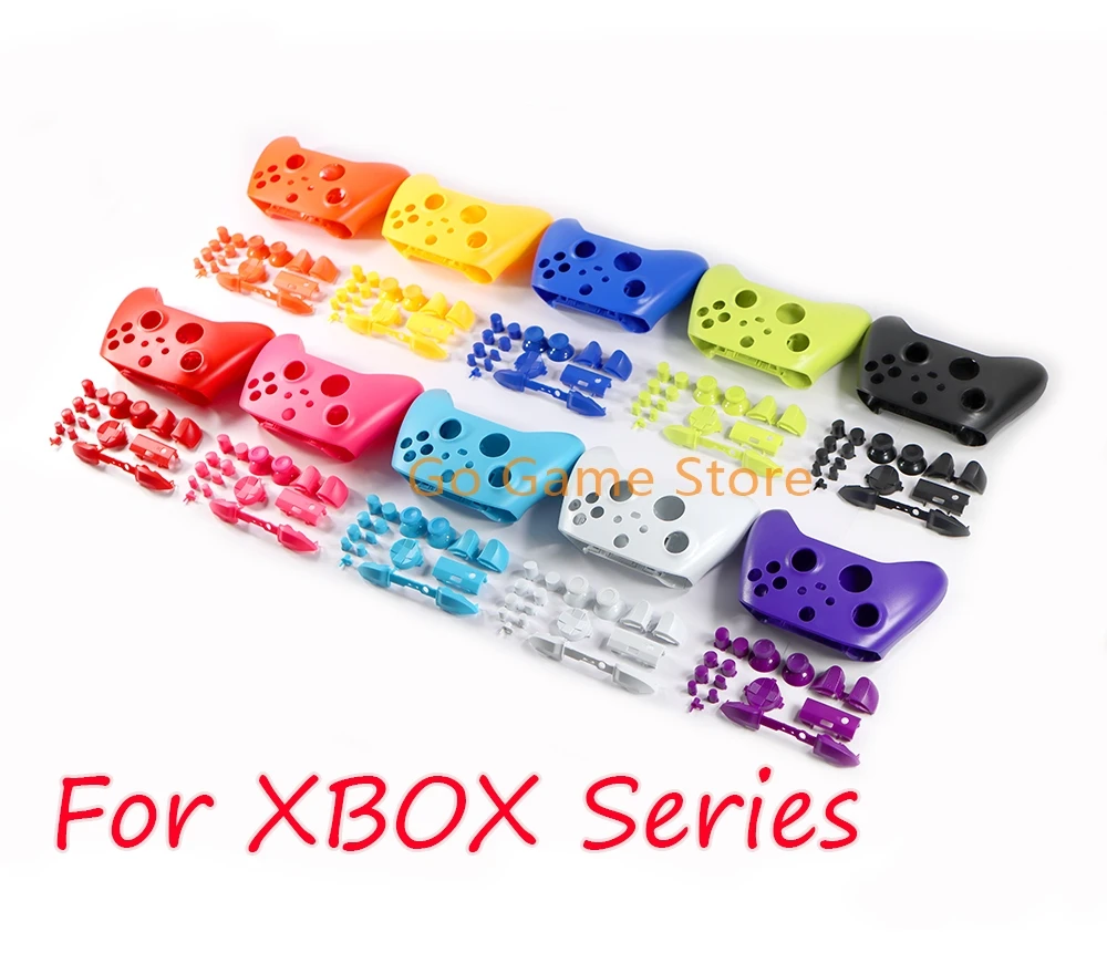 10sets Replacement For Xbox Series X S Controller Full Set Plastic Housing Shell Case Front Back Cover with Buttons