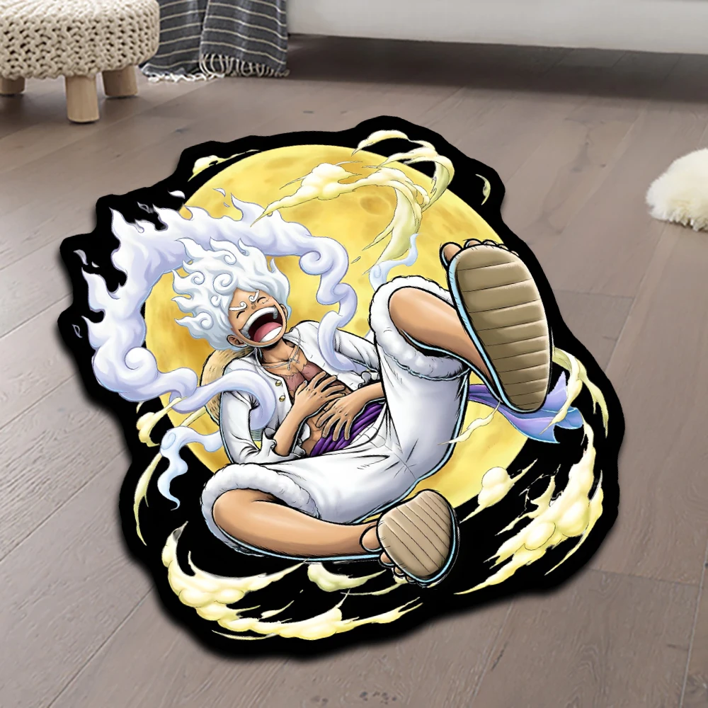 

Anime Rug Popular Style Nika Form Luffy Gear 5 Sauron One Piece Customize Cartoon Rug Handmade Carpet Area Rug for Home Decor