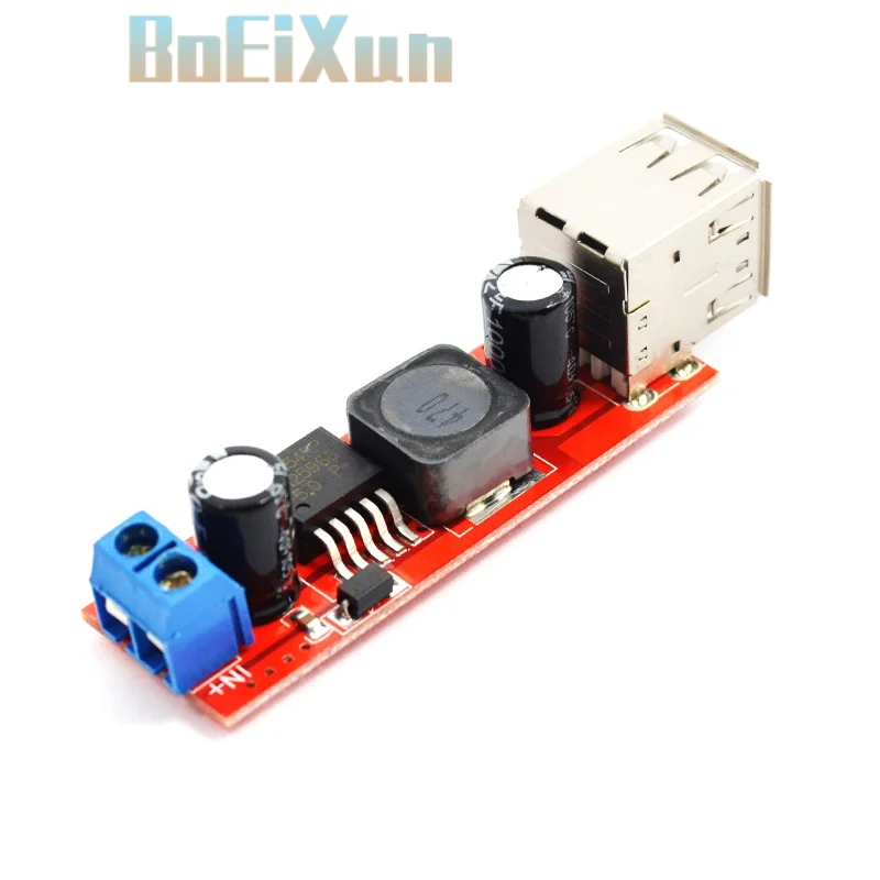 

2PCS / DC 6V-40V To 5V 3A Double USB Charge DC-DC Step-down Converter Module For Vehicle Charger LM2596 Dual USB