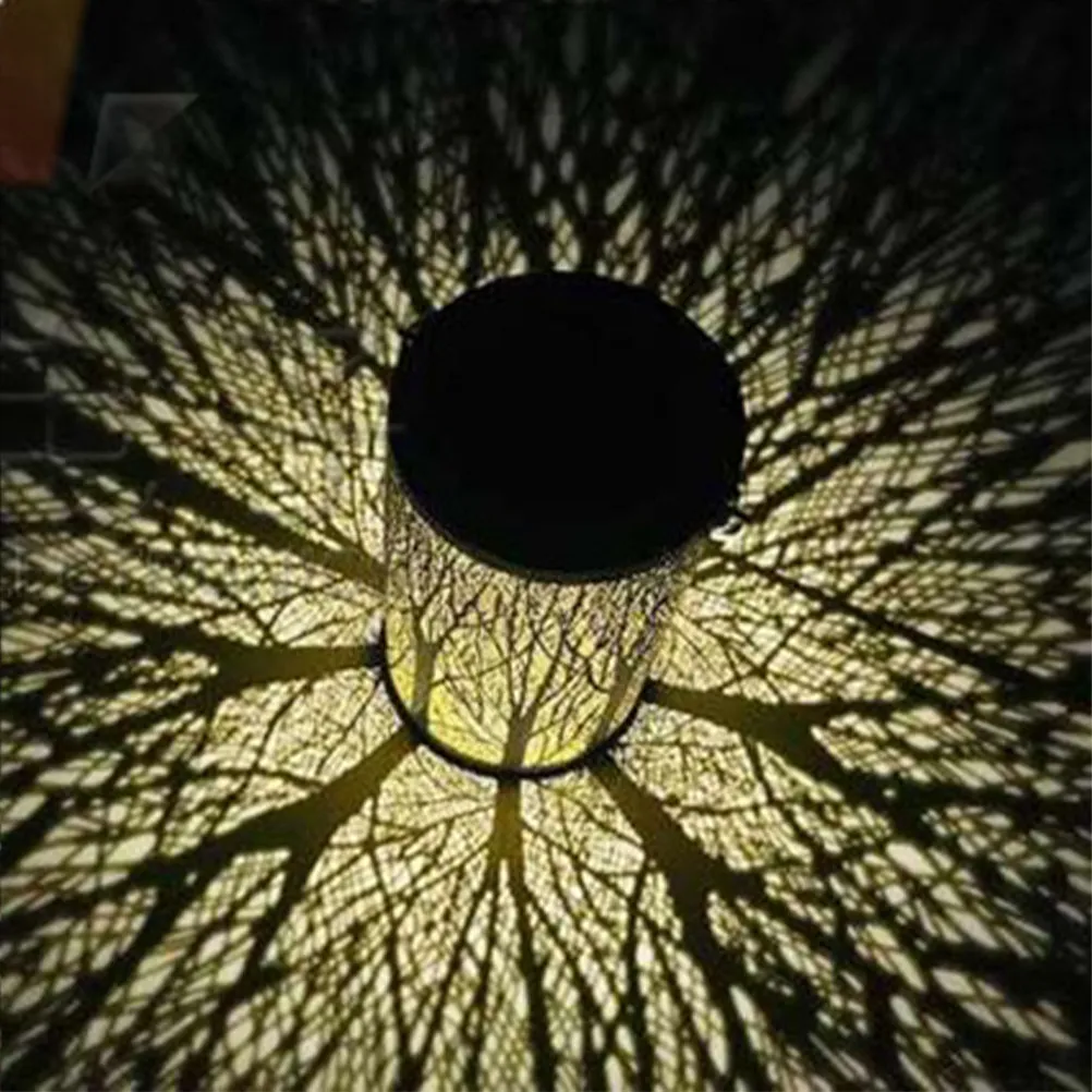 Solar Hanging Lights Outdoor LED Garden Lanterns with Flickering Flame Effect