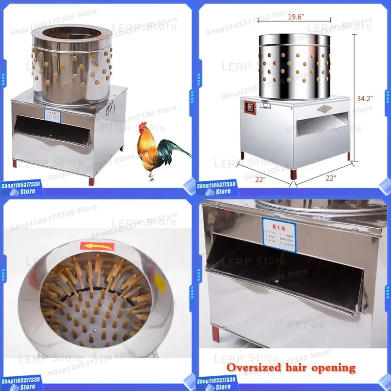 Commercial Automatic Chicken Plucker Machine Stainless Steel Poultry Feather Remover for Farm Use High Efficiency Duck Goose