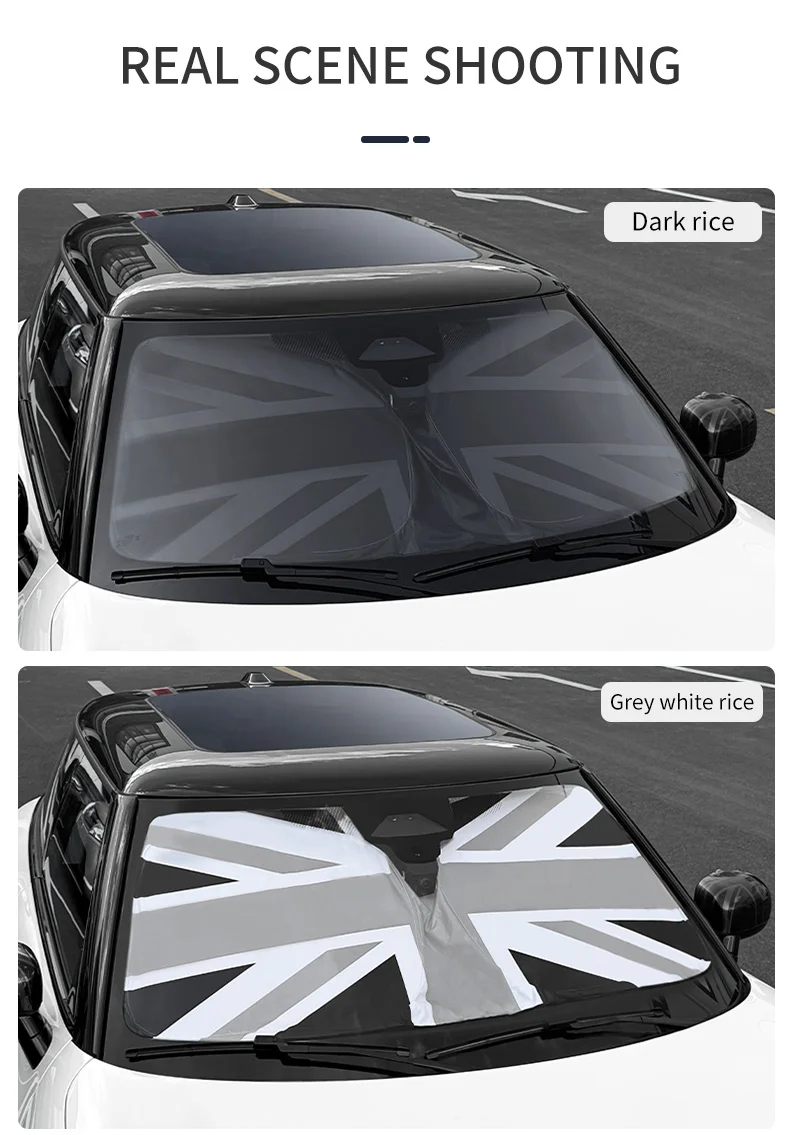 Auto Frontscheibe Sonnenschutz Abdeckung Blöcke UV Ray Reflektor Für Mini Cooper F56 F60 F65 F66 F55 R56 R60 J01 J05 Windschutzscheibe Sonnenschirm – Detail 13
