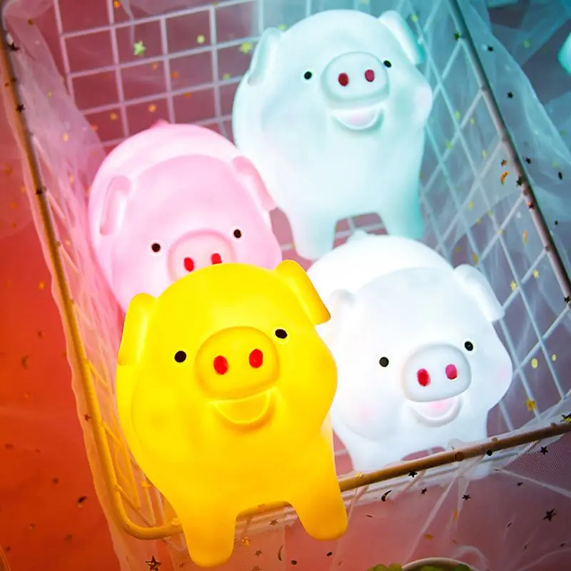 Veilleuse LED en Silicone pour enfants, avec interrupteur et commande, luminaire décoratif d'intérieur, idéal pour la chambre d'un bébé