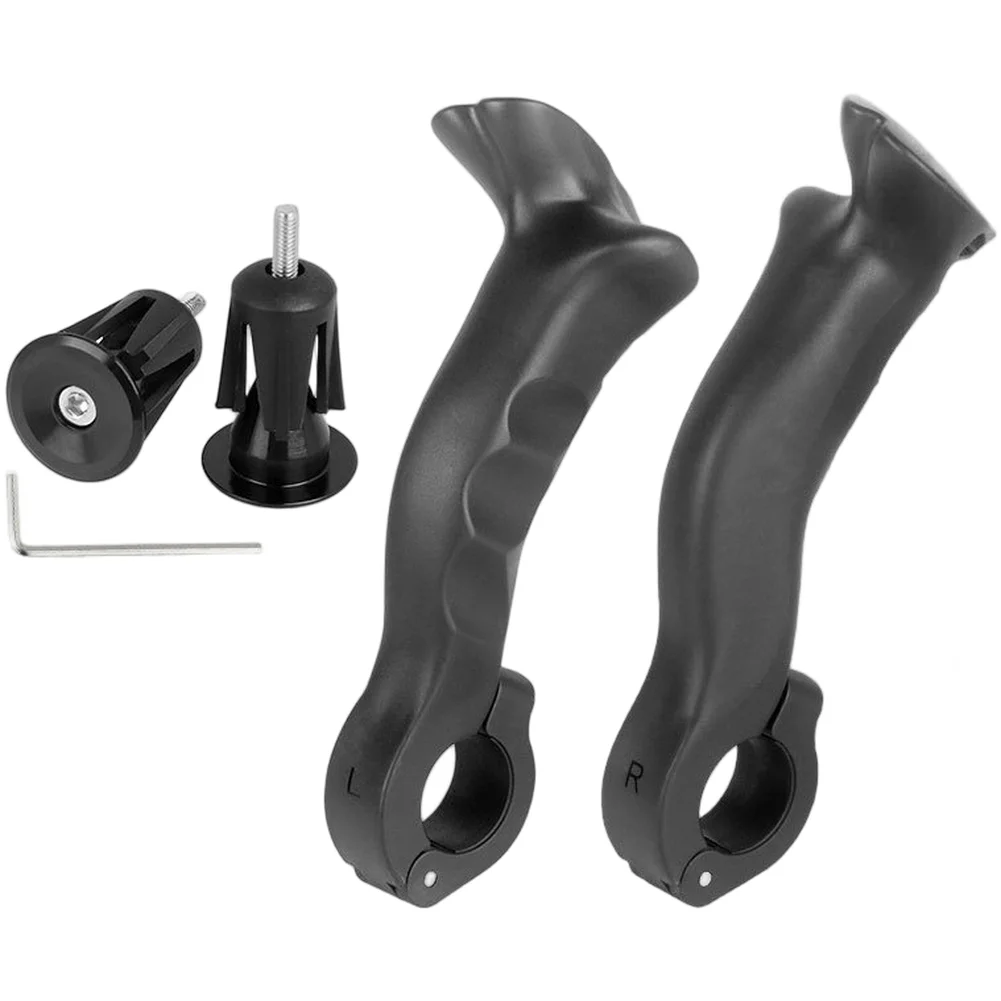 

Mountain Bike Deputy Handle 156mm Nylon Multiple Adjustment Sheep Horn-shaped Handle Bar Ends Grips Bicycle Handle Accessories