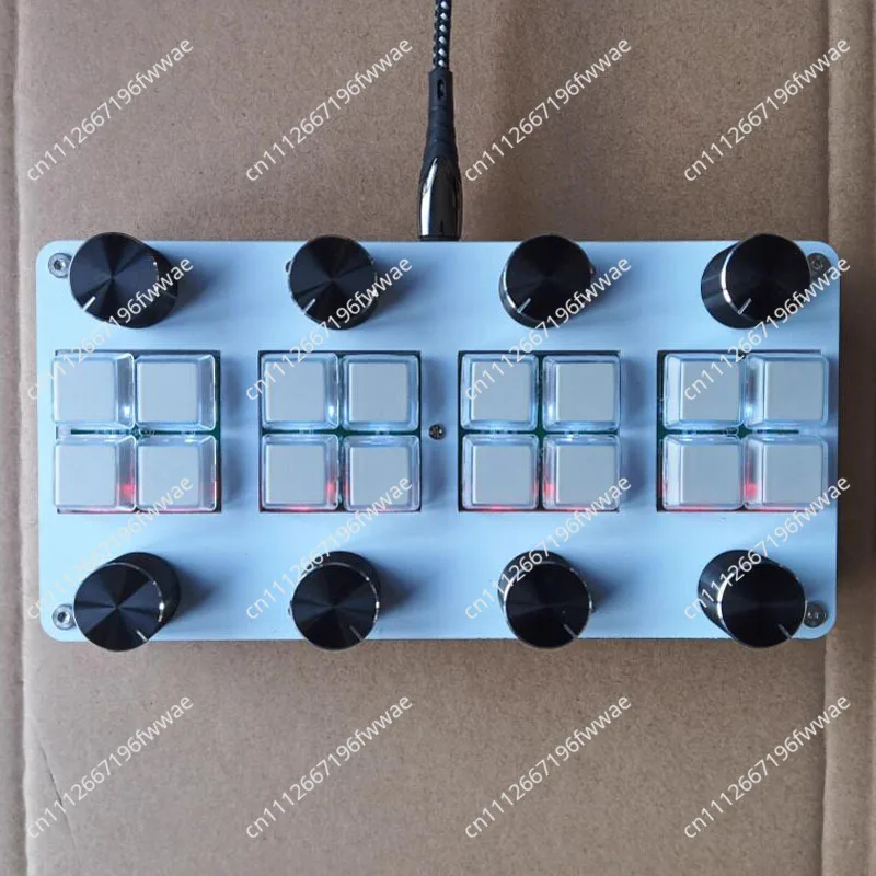 With 8 switches and 8 Damping knobs for DAW software - no driver required, USB-C MIDI CC controller