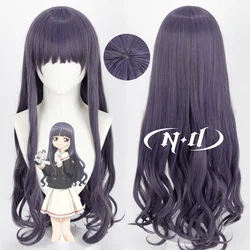 ND Cardcaptor Sakura Cosplay Wig Tomoyo Daidouji Ponytails High Quality Heat Resistant Synthetic Long Straight Hair Wigs